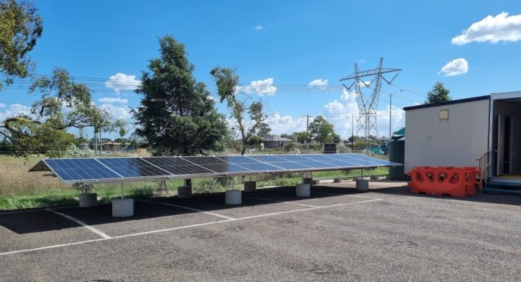 Solpods at construction site